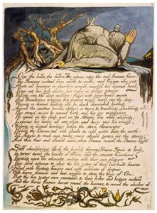 America a Prophecy kopie een plaat 18 door William Blake